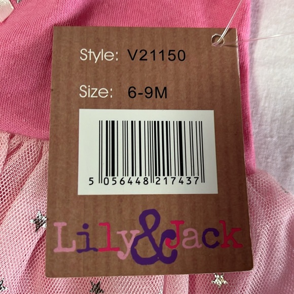 NWT 6-9M Lily & Jack jumpsuit with tutu/sleeper - Picture 5 of 5
